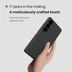 Telefontok Samsung Galaxy S26 - Nillkin Super Frosted - fekete hátlap tok beépített mágnessel (MagSafe kompatibilis)-3