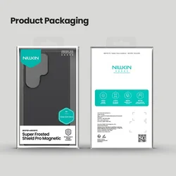 Telefontok Samsung Galaxy S26 Ultra - Nillkin Super Frosted - fekete hátlap tok beépített mágnessel (MagSafe kompatibilis)-7