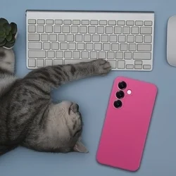 Telefontok Samsung Galaxy S26+ Plus - hotpink szilikon hátlap tok ﻿-4