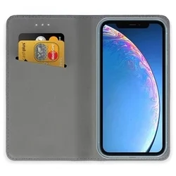 Telefontok iPhone 17e - arany mágneses, szilikon keretes könyvtok-2