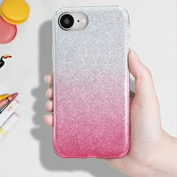 Telefontok iPhone 17e - Ezüst / pink Shiny tok-3