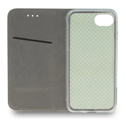 Telefontok iPhone 17e - Smart Magnetic burgundi szilikon keretes mágneses könyvtok ﻿-5