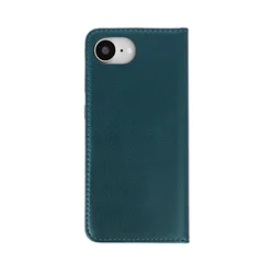 Telefontok iPhone 17e - Smart Magnetic zöld szilikon keretes mágneses könyvtok-2