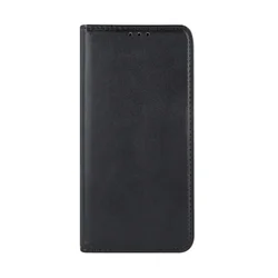 Telefontok iPhone 17e - Smart Magnetic fekete szilikon keretes mágneses könyvtok-1