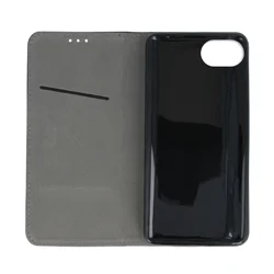 Telefontok iPhone 17e - Smart Magnetic fekete szilikon keretes mágneses könyvtok-5