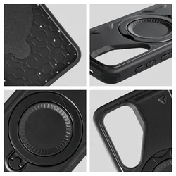 Telefontok iPhone 17e - FROST ARMOR fekete szilikon tok, kitámasztó ujjgyűrűvel-6