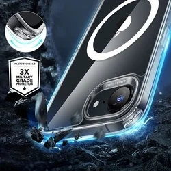 Telefontok iPhone 17e - ESR CLASSIC HYBRID HALOLOCK MagSafe átlátszó hátlap tok-3