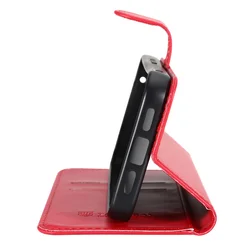 Telefontok Google Pixel 10a - Tactical Field piros szilikon keretes könyvtok mágneses ráhajtófüllel-1