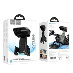 HOCO H31 kerékpáros/motoros kormányra szerelhető mobiltelefon tartó, fekete-7