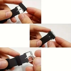 Okosóra szíj bújtató - 22 mm széles, piros szilikon (1db)-2