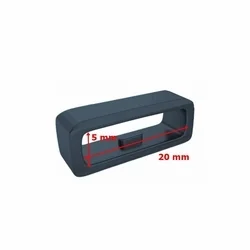 Okosóra szíj bújtató - 20 mm széles, szürkéskék szilikon (1db)-1