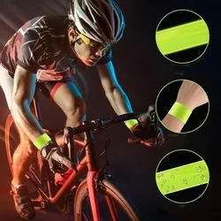 Biciklis kiegészítő 2db fényvisszaverős láb/kar/kerékpár pánt (30 cm)-4