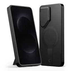 Telefontok Samsung Galaxy S26 - Tech- Protect Kevlar Aura - MagSafe kompatibilis hátlap tok, fekete-2