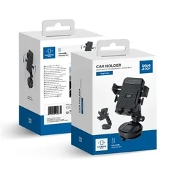 Autós telefontartó Bluestar Tough Lock - univerzális tapadókorongos, teleszkópos fekete autóstartó-4