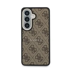 Telefontok Samsung Galaxy S26+ Plus - Guess 4G - barna mintás MagSafe kompatibilis hátlap tok-2