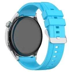 Okosóra szíj - Samsung Galaxy Watch 3 (45 mm) - világoskék szilikon szíj (22 mm)-2