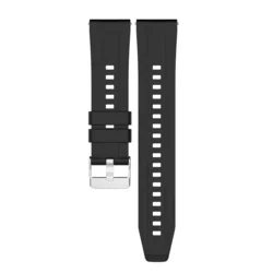 Okosóra szíj - Samsung Galaxy Watch7 - fekete szilikon szíj (szíj szélesség: 20 mm)-1