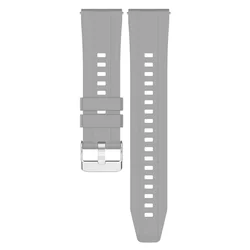 Okosóra szíj - Samsung Galaxy Watch 4 (40 / 42 / 44 / 46 mm) - szürke szilikon szíj (szíj szélesség: 20 mm)-1