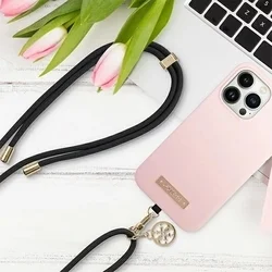 GUESS Crossbody Strap 4G - Univerzális - tokba helyezhető nyakba akasztó - fekete/arany ﻿-2