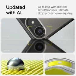 Telefontok iPhone 17e - SPIGEN TOUGH ARMOR MAGSAFE gunmetal szürke tok-11