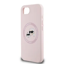 Telefontok iPhone 17e - Karl Lagerfeld és Choupette - MagSafe kompatibilis pink hátlap tok-4