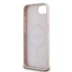 Telefontok iPhone 16e - Guess Grained Classic Logo - pink hátlap tok-4