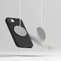 Telefontok iPhone 17e - RINGKE SILICONE MAGNETIC MAGSAFE fekete hátlap tok-5