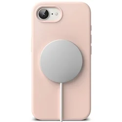 Telefontok iPhone 17e - RINGKE SILICONE MAGNETIC MAGSAFE púder pink hátlap tok-2