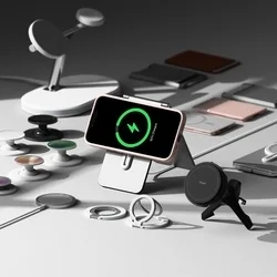 Telefontok iPhone 17e - RINGKE SILICONE MAGNETIC MAGSAFE púder pink hátlap tok-5