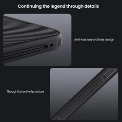 Telefontok iPhone 17e - Nillkin csúsztatható kameravédős fekete hátlap tok, beépített mágnessel-6