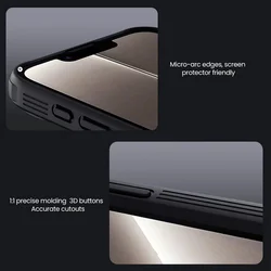 Telefontok iPhone 17e - Nillkin csúsztatható kameravédős fekete hátlap tok, beépített mágnessel-7