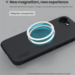 Telefontok iPhone 17e - Nillkin fekete hátlap tok, beépített mágnessel-3