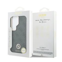 Telefontok Samsung Galaxy S26 Ultra - Guess 4G Strass Logo Gold - fekete mintás MagSafe kompatibilis hátlap tok-6