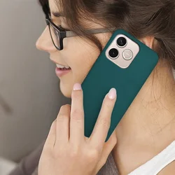 Telefontok Honor 600 Lite 5G - zöld szilikon hátlap tok-3