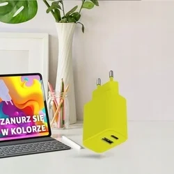 Setty LSIM-AC-2010 - USB / Type-C (USB-C) lime hálózati töltő fej, 20W-2