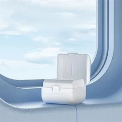 Telefon töltő: Yesido MC25 - US / EU / UK / AU átalakító hálózati töltőfej tárolódobozban, fehér-3