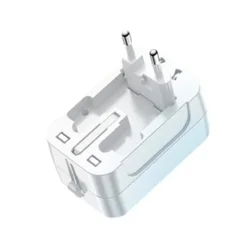 Telefon töltő: Yesido MC32 - US / EU / UK / AU átalakító hálózati töltőfej, fehér-1