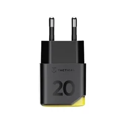 Telefon töltő: Tactical Minimi GaN - Type-C (USB-C) fekete hálózati töltőfej, 20W-3