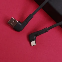 Maxlife MXUC-09 kábel - USB / Type-C (USB-C) kábel 2m (90 fokban elfordított csatlakozó végekkel) 3A-1
