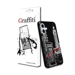 iPhone 17 telefontok - Graffiti No.200 mintás szilikon tok-1