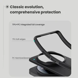 Telefontok Xiaomi 17 Ultra - Nillkin Super Frosted - fekete hátlap tok beépített mágnessel (MagSafe tartóval kompatibilis)-4