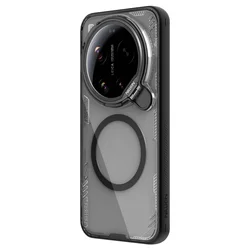 Telefontok Xiaomi 17 Ultra - Nillkin kameravédős áttetsző / fekete kitámasztós hátlap tok, beépített mágnessel-1