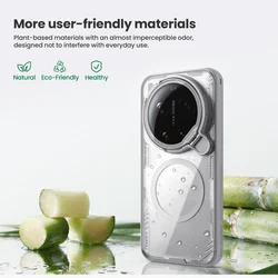 Telefontok Xiaomi 17 Ultra - Nillkin kameravédős áttetsző / fekete kitámasztós hátlap tok, beépített mágnessel-2