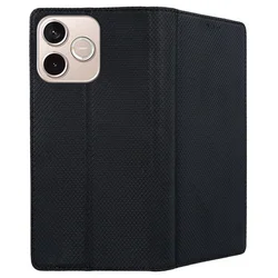 Telefontok Honor 600 Lite 5G - fekete mágneses szilikon keretes könyvtok ﻿-2