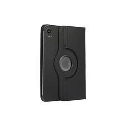 Tablettok iPad mini 7 2024 - fekete fordítható műbőr tablet tok-1