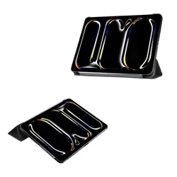 Tablettok iPad Pro 13 2024-2025 (7-8. Gen, 13 coll) - fekete smart case tablet tok-2