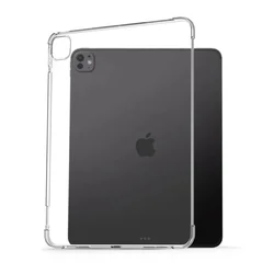 Tablettok iPad Pro 13 2024-2025 (7-8. Gen, 13 coll) - átlátszó, ütésálló szilikon hátlapi tablet tok-1