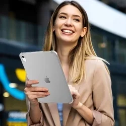Tablettok iPad Air 6 (2024, 11 coll) - átlátszó, ütésálló szilikon hátlapi tablet tok-2