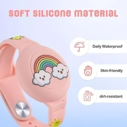 2 db Tech- Protect Nylon Apple Airtag 1/ 2 tok - Felhőcske és kis autó csuklópánt gyerekeknek-5