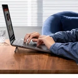 Univerzális laptop kitámasztó klipsz - fekete, műanyag-4